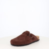 Mules en cuir Marron chocolat